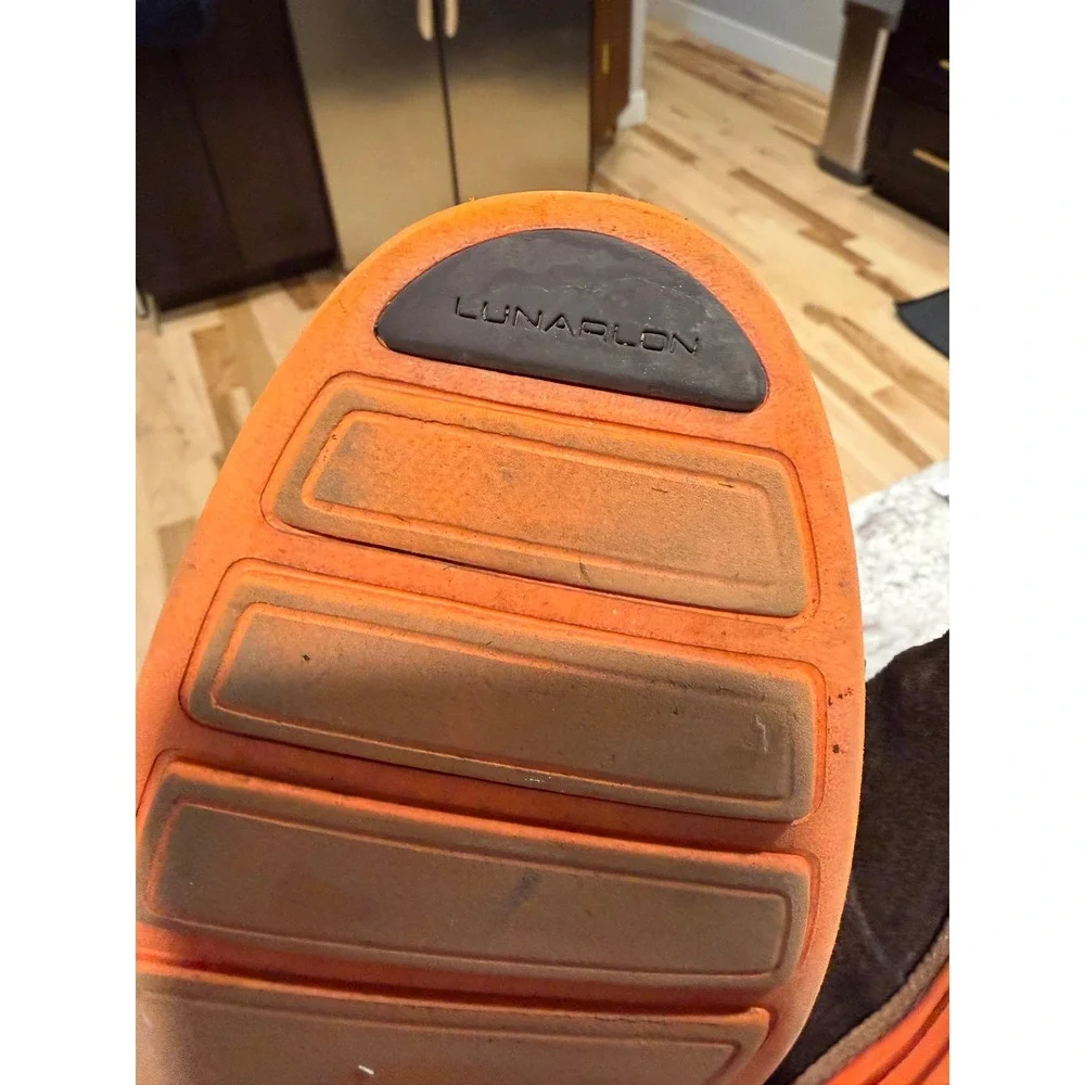 Cole‎ Haan LunarGrand Chukka Boots Mens 9.5 Brown Suede Orange Lunarlon C11187